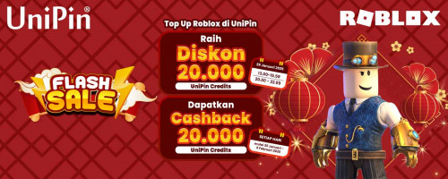 [Lunar New Year Celebration] Top Up Roblox dan Raih Diskon s.d Cashback 20.000 di UniPin